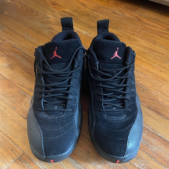 Nike Air Jordan Retro 12 XII Low Max Black Leather 308317-003 Size 12 - Picture 7 of 9